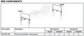 Headboard & Footboard Set for Patriot Bed only